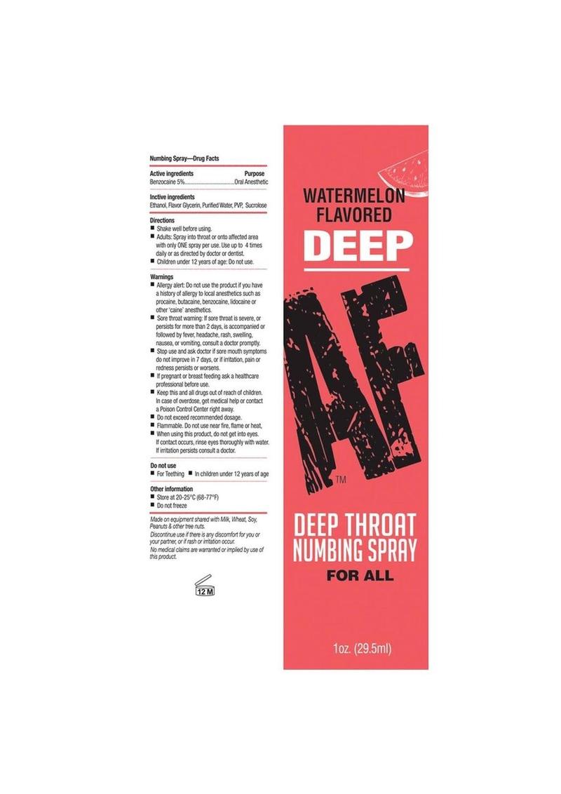 Deep AF Deep Throat Numbing Spray