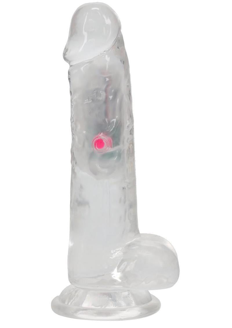 Rechargeable Dildo with Balls and Remote Control 7in