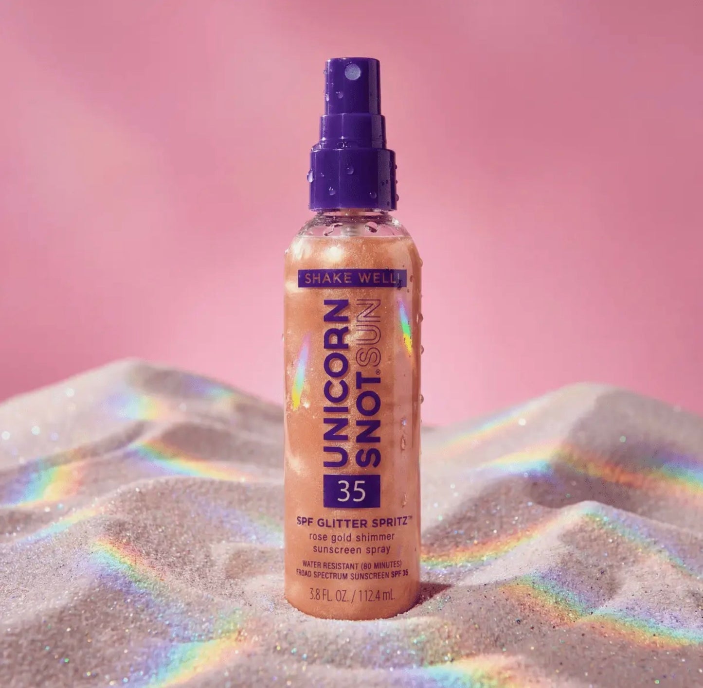 Unicorn Snot SPF Glitter Spritz Rose Gold